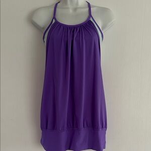 Lululemon No Limits Tank Top. SIZE 6
 Power Purple and Aquamarine.